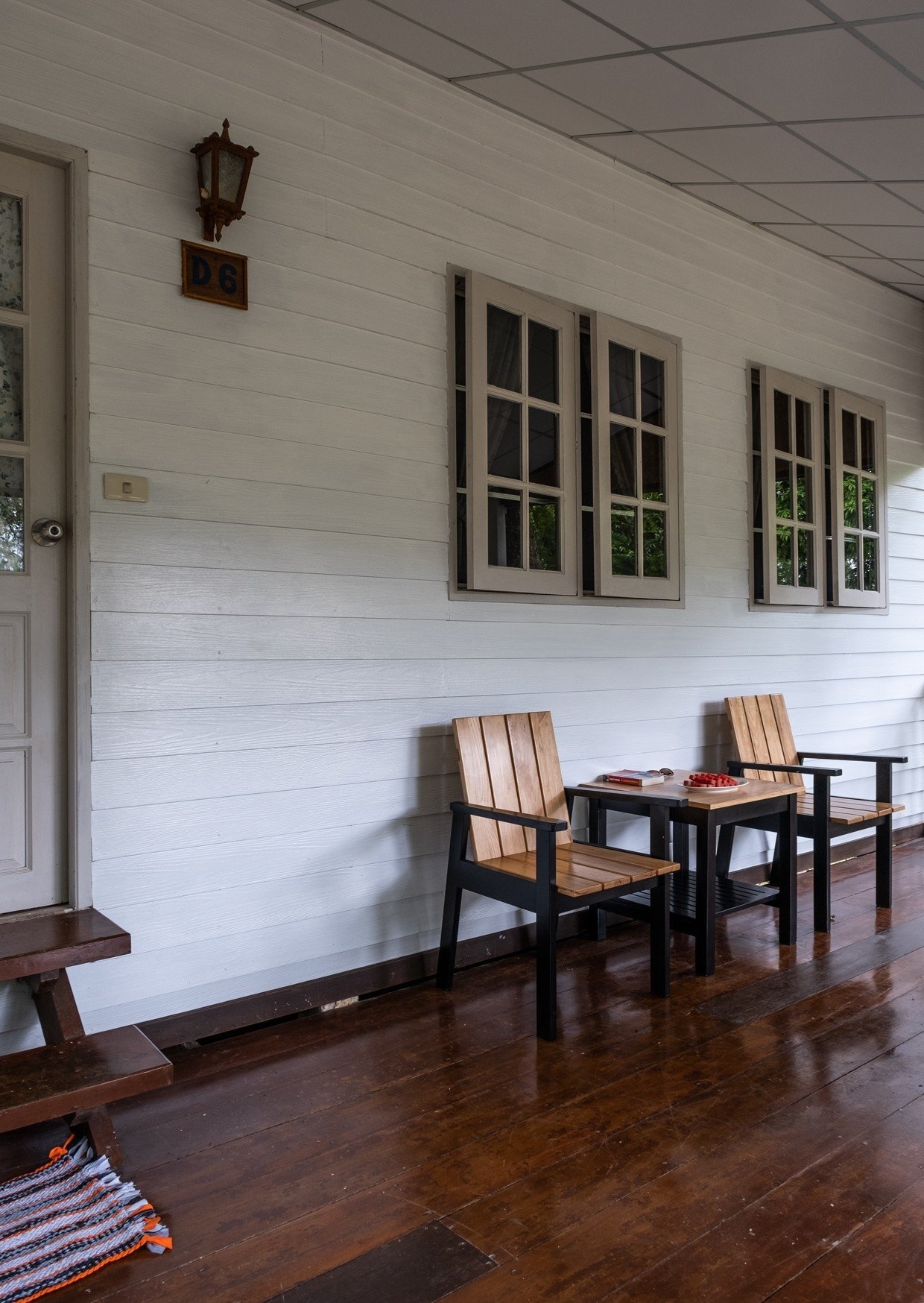 Private bungalow veranda at Pansand Resort