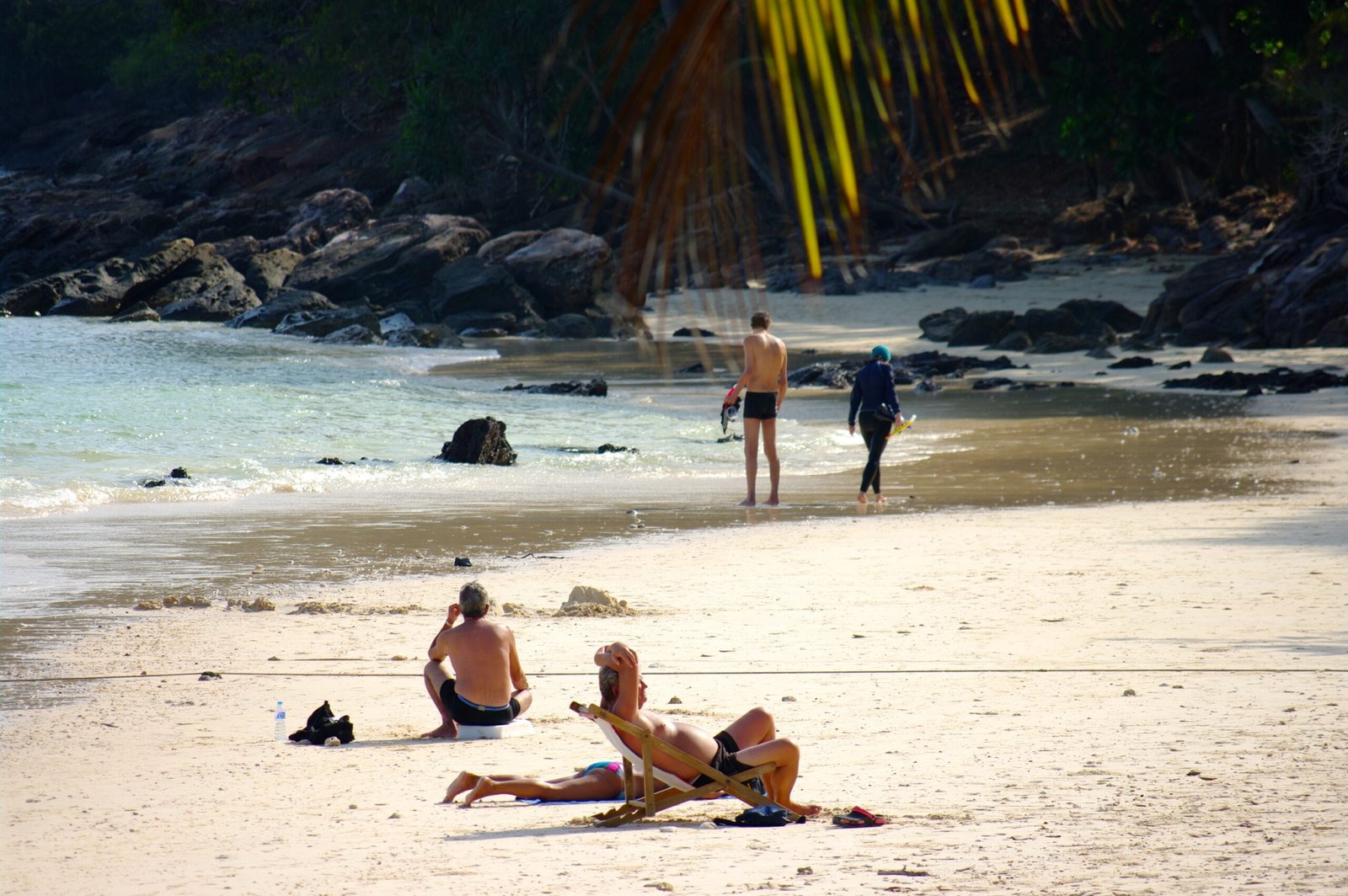 Quiet beach and natural coastline at Pansand Resort