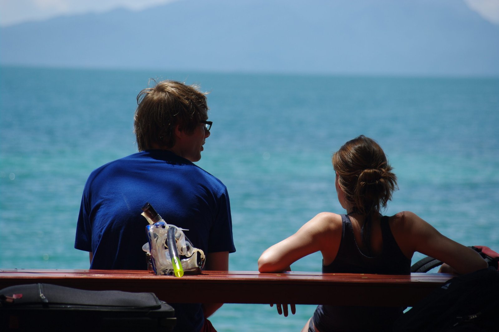 Guests relaxing beside the sea at Pansand Resort